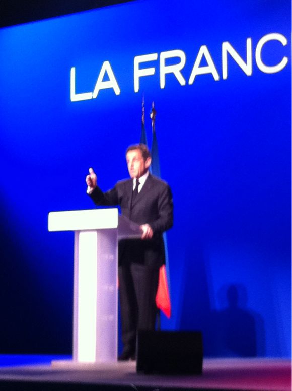 Nicolas Sarkozy en campagne